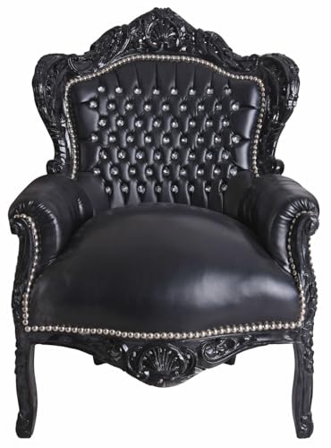 XXL Sessel Polstersessel Schwarz cat588c98 Palazzo Exklusiv