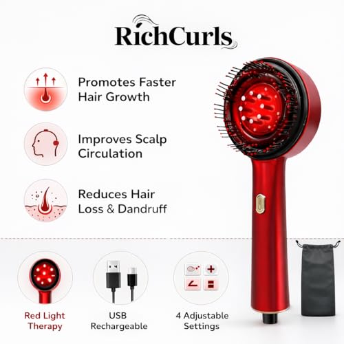 Image of Premium Head Scalp Electric Massager 2 in 1 Hair Oil Applicator Comb | IPX7 Waterproof Portable Massager Brush | Hair Growth & Stress Relief Scalp Care