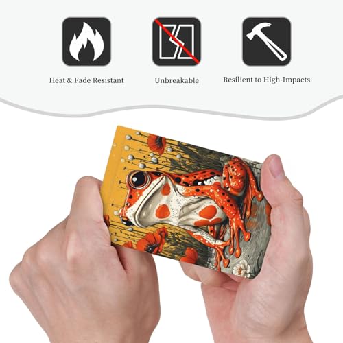 Decorative Light Switch Cover Plate Big Orange Frog Red Floral Wildflower 1 Gang No Device Single Blank Outlet Covers Wall Plate Cover Switchplate Electrical Faceplate