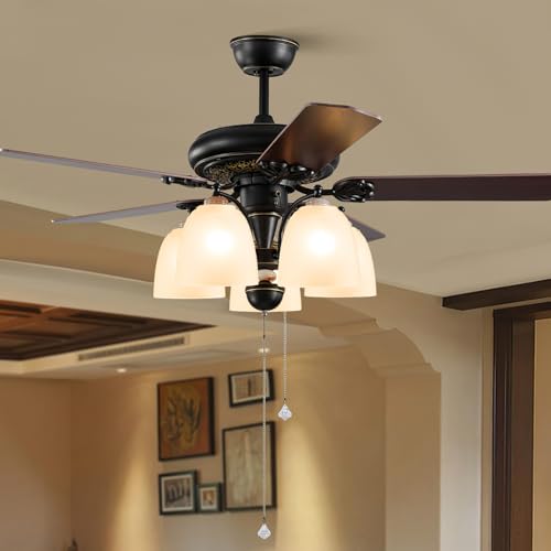 Image of 3 Pack Ceiling Fan Light Covers Glass Replacements, White Frosted Glass Shade Globes Lampshades for Light Fixtures Chandelier Vanity Lights Wall Sconces Pendant Light, 1.65 In Fitter