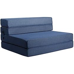 Milliard- Espuma Colchón y sofá Cama Plegable en Tres Partes 11,5 cm Sillón Cama o colchoneta - Individual (190 x 90 cm)