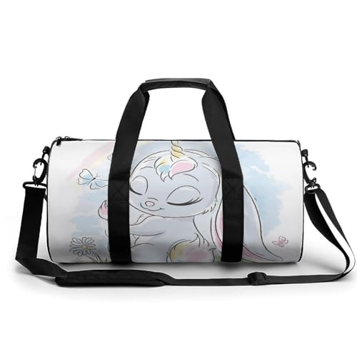 Sac de gym papillon lapin, duffel bag de randonnée et bagage cabine 45cm