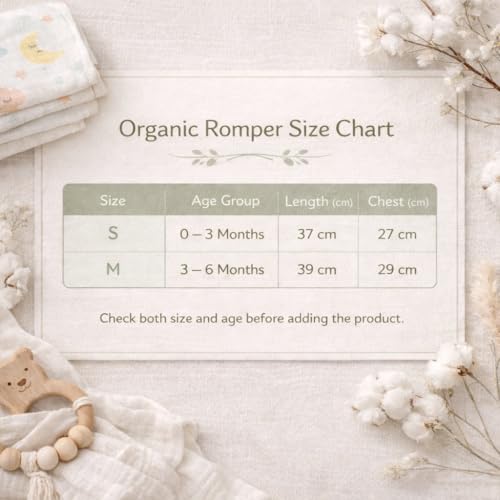 Image of La Vie BabyCare Organic Crinkle Muslin Rompers for Babies |Soft, Lightweight Infant Bodysuits, Gentle on Sensitive Skin, Summer Wear, Multicolor Stylish Baby Outfit, Pack of 2 (3-6 Months)