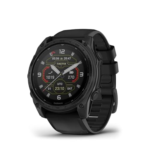Garmin Tactix® 8 51 mm, visor solar carregado, Elite, smartwatch GPS tático premium, inclui solução Ballistics Elite™ aplicada, bisel de titânio, lente safira, classificação de mergulho de 40 metros