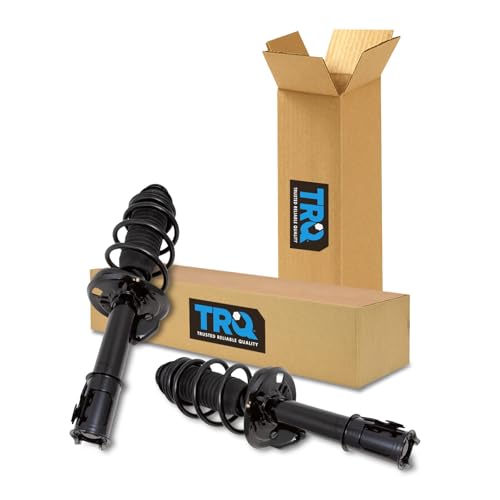 Image of TRQ Front Driver and Passenger Side Strut and Spring Assembly Set | For 12-15 Toyota Yaris
