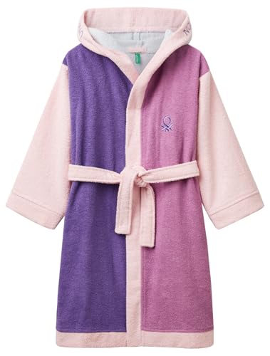 United Colors of Benetton 6ORD0800M Accappatoio Neonato, Multicolor, S Unisex-Bambini e Ragazzi