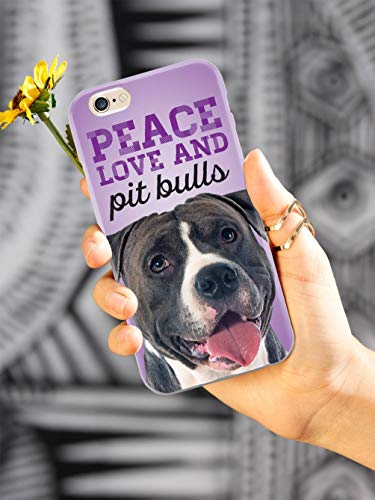 Inspired Cases - 3D Textured Galaxy S10E Case - Rubber Bumper Cover - Protective Phone Case For Samsung Galaxy S10E - Peace Love And Pit Bulls - Real Life #TOP1