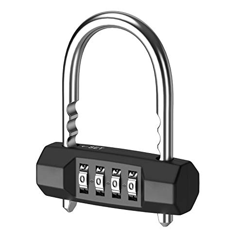 Keekit Combination Padlock, 4 Digit Resettable Combo Lock With Adjustable Shackle, Gym Lock Waterproof For School, Employee, Gym & Sports Locker, Gate, Case, Toolbox, Fence #TOP21