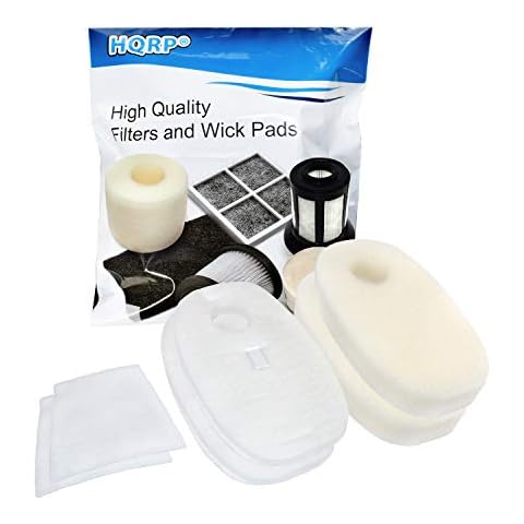HQRP 2-pack Filter Kit for Shark Rocket True Pet HV322, DeluxePro HV320 HV320UK series Upright Vacuum Cleaner, 1080FTV320 / 1084FTV320 Replacement Cover