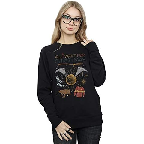 Harry Potter Women's Christmas Sweatshirt Black Cover