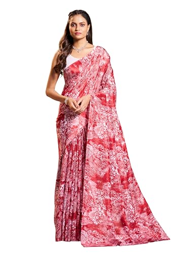 Image of Garden Vareli Art Silk Floral Print Saree