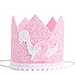 Dinosaur 2nd Birthday Crown - Girl Pink Dinosaur Party Photo Prop First Birthday Hat