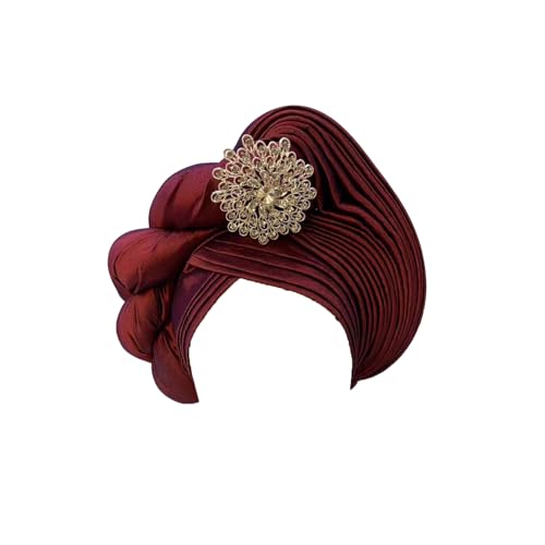 QliHut Gele Headties Chapéus africanos para festa de casamento Gele Headties Chapéus feitos à mão pa