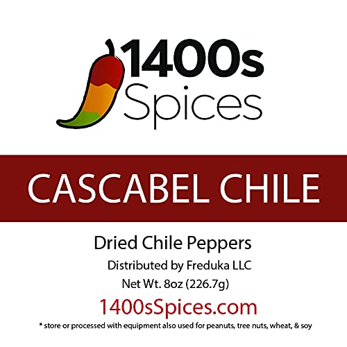 Miniatura 5 de Pimientos de chile enteros secos Cascabel de 8 onzas, cápsulas de chile Seco para auténtica comida mexicana, bolsa resellable termosellada por 1400s