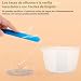 Imagen de Tazas Medidoras de Silicona para Resina Epoxi