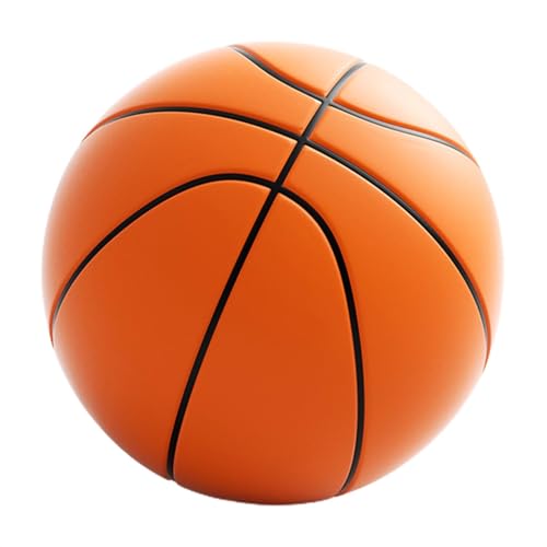 Baloncesto Silencioso - Baloncesto Silencioso Brillante | Pelota De Espuma De Alta Densidad, Pelota De Baloncesto 3D, Pelota Silenciosa, Baloncesto Silencioso para Niños, Baloncesto De Interior,