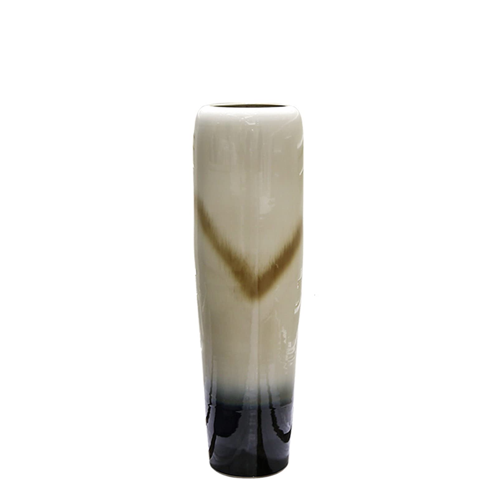 asdchZen Floor-Standing Ceramic Vases, Outdoor Garden Terrace Coffee Shop Decorative Vase Large Hotel Lobby Flower Vase,20 * 60CM