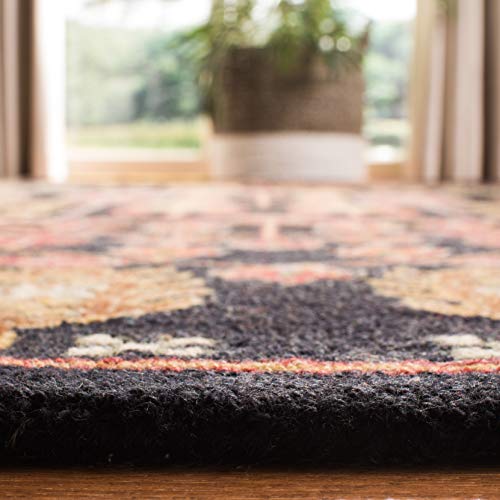 Tapete decorativo de lana SAFAVIEH 2' x 3' rojo y negro miniatura 4