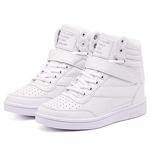 Damen High-Top-Trainer Schuhe Hidden Heel Mode Casual Sportschuhe Frühling Herbst Höhe Erhöhung Turnschuhe Damen High-Top-Trainer Schuhe Hidden Heel Mode Casual Sportschuhe Frühling Herbst Höhe Erhöhung Turnschuhe