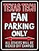 SMART BLONDE Texas Tech Novelty Mini Metal Parking Sign PM-299