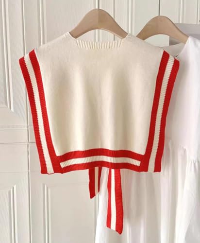 Sweater Shawl Wraps Women Knitted Stripe Pashmina Shawls and Wraps Cashmere Sweater Shawl Scarf Cardigan Cape Shoulder Top4