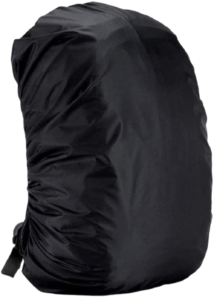 SH SATYANAM HOME AND KIDS Backpack Rain Cover Waterproof Dustproof Black, Elastic Fit for Travel Hiking Trekking Camping School and Laptop Bags-image-38