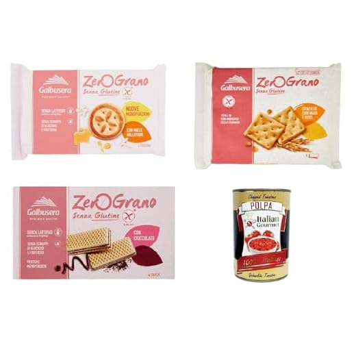 Galbusera ZeroGrano Paquete de prueba Gluten Free biscuits biscotti senza glutine, sin gluten, sin lactosa, galletas con miel de flores silvestres