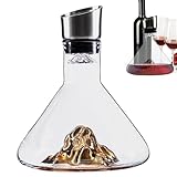 Matériau solide -- fabriqué avec des matériaux en verre sûrs et , notre carafe à vin améliore l'élégance de votre table à manger et impressionne vos invités avec un style sophistiqué.