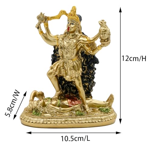 Estatua Hindú Diosa Kali Decorativa 5 pulg miniatura 4