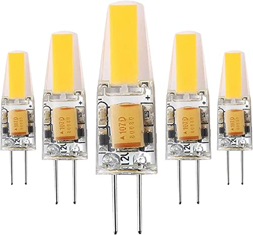 G4 6W LED�����v�i60W�p�jG4�n���Q�������v�A600lm 12V AC/DC�AG4 LED�s���x�[�X�����v�d���͒����s�A������Ȃ��A5����p�b�N (Color : Warm White)