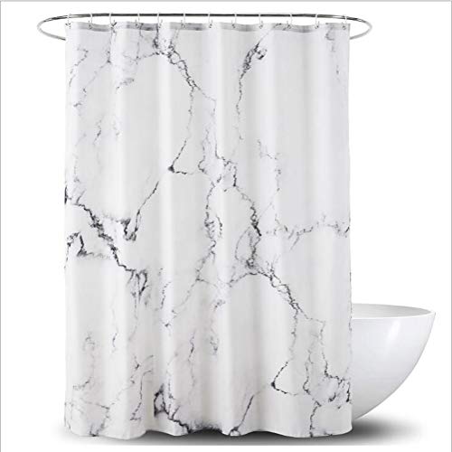 EmyTock Shower Curtain,Soft Polyester Marble Printing Waterproof