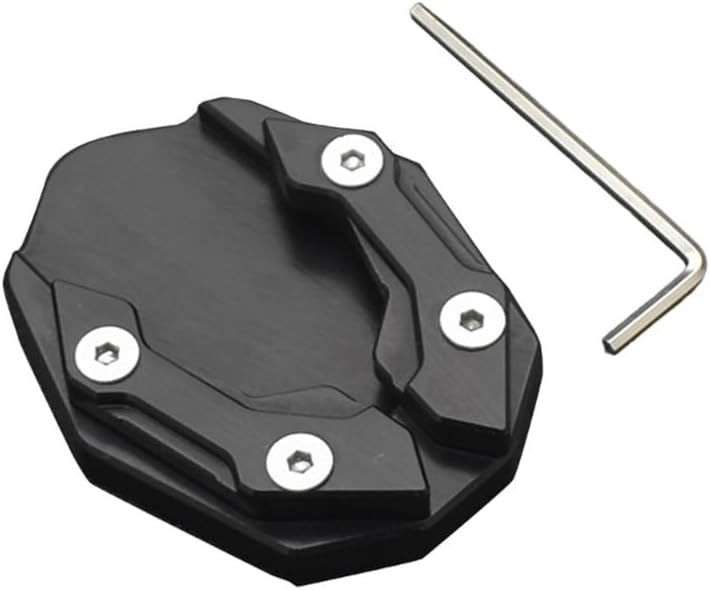 Motorbike Side Stand Foot Extender Motorcycle Foot Side Stand Cover for NAMX155 Aluminum Motorbike Stands Extension Pad with Hexagon Wrench Kickstand Plate