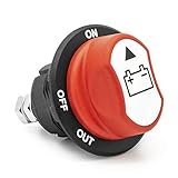 Batterietrennschalter zum Abklemmen oder Trennen der Batterie ohne Werkzeug / Ideal um Fahrzeuge vorübergehend stillzulegen / Vermeidet Kriechströme jeglicher Art