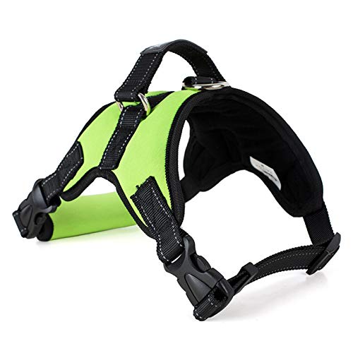 PSK PET MART Pet Supplies K9 Harness for Large Dogs That Has Adjustable Straps Pet Vest Harness Safety for Dogs (Large, Green)