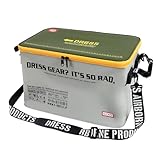 ドレス(DRESS) 防水キャリーカーゴミニ 36L フタ付き グレー×オリーブ 防災 災害 トランクカーゴ コンテナ ウェーダー 大容量 収納 折り畳み 防水