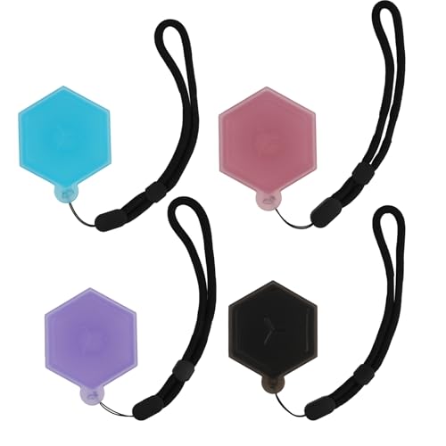 Anrbb Juego de 4 cajas de almacenamiento para vainas de sabor, estuche portátil para cápsulas aromáticas compatibles, sin BPA, caja de cápsulas aromáticas para viajes, negro, azul, rosa, morado