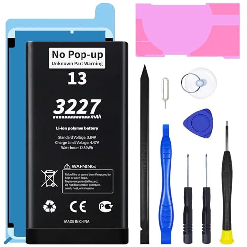 - for iPhone 13 Diagnostic Battery 3227mAh Battery Replacement for iPhone 13 with Professional Repair Tool Kits