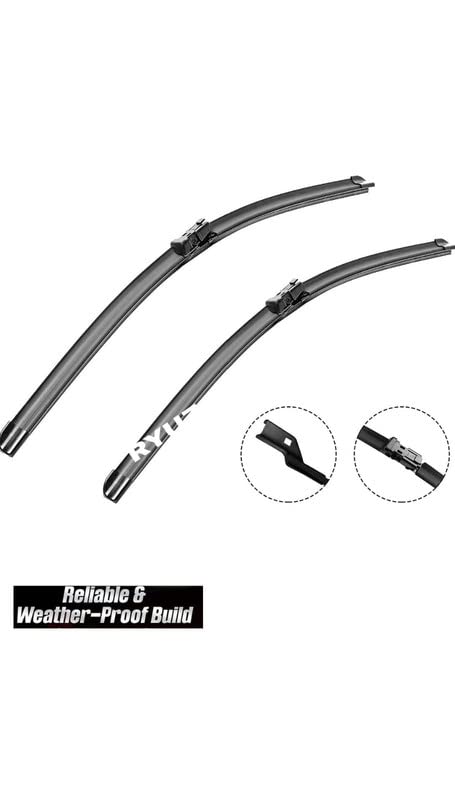 RYU7® Front Wiper Blade Exact Fit Design Compatible with Range Rover Evoque 2011-2018 Model,Size -24"21"(Pack of 2)