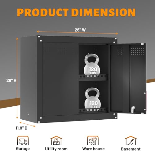 Garage-Wall-CabinetsLocking-Metal-Wall-Cabinets-for-Garage-Wall-Mounted-Garage-Cabinets-with-Adjustable-Shelf-Anti-Fall-RailsGarage-Wall-Tool-Cabinet-for-GarageBasement