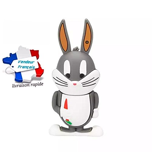 CLE USB Conejo, Capacidad 8 GB, y patines rápido 2 A 3 días. Empresa francesa: cleusbenfolie. fr llave USB animales
