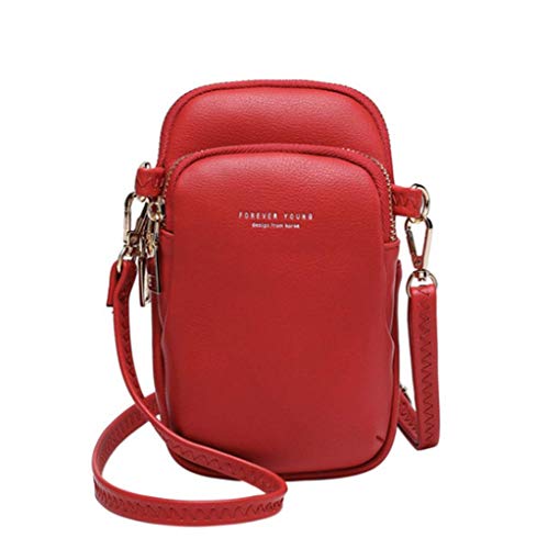 Sawekin Damen Handy Schultertasche Handytasche Kleine Umhängetasche Handy Geldbeutel Geldbörse Messenger Tasche Mädchen