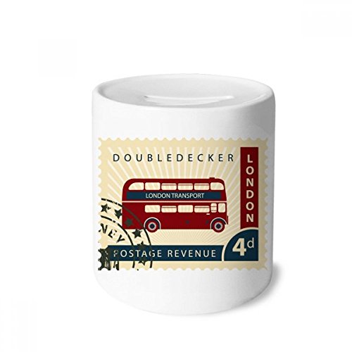 Tirelire Angleterre doubledecker en céramique, le cadeau idéal pour enfants