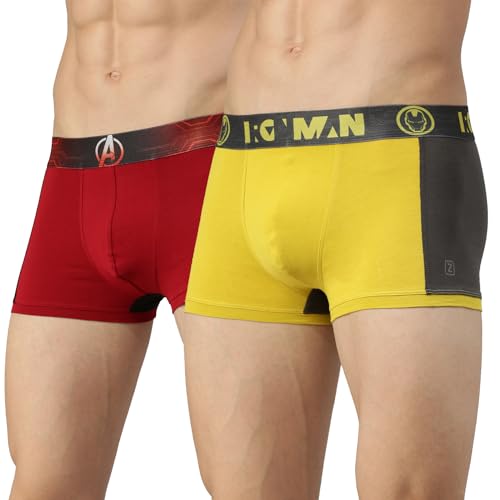 Image of Zoiro Men's Marvel Character Cotton Trunk Combo Pack |Colour's May Vary