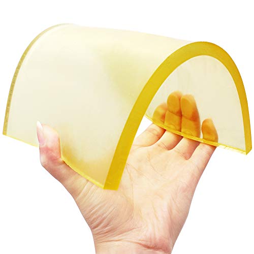 Leather Craft Punching Pad Thick Mat,Handmade Leather Craft Tools Diy Cutting Board Rubber Stamping Pad Punching Protection Pad Plate Pale Yellow Mute Board Punch 5.51 X 7.87 X 0.31" #TOP4