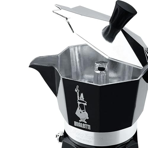 Image of Bialetti Moka Express Iconic Italian Stovetop Espresso Maker (Black, 6 Cups)