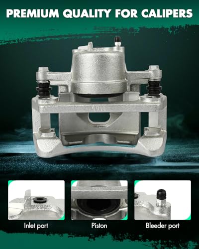 Image of SCITOO Front Left+Right Brake Calipers With Bracket 18B4845 18B4844 Compatible For Jeep Liberty 2002-2007