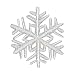 ID #8134 Christmas Snowflake Holiday Embroidered Iron On Applique Patch Lot of 2