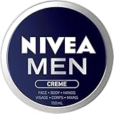 NIVEA Men Crème | Nourishing All Purpose Cream with Vitamin E | Non-sticky, Non-greasy fast absorbing | For Mens Face, Body and Hand Cream| Lightweight Men's Moisturizer | Daily Moisturizer | 150 mL