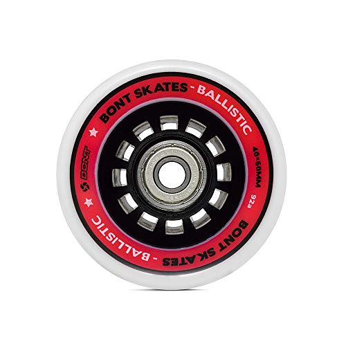 Bont Roller Skates - Ballistic Roller Skate Wheel - Derby Indoor Speed Quad Skating - Pack Of 8 #TOP1