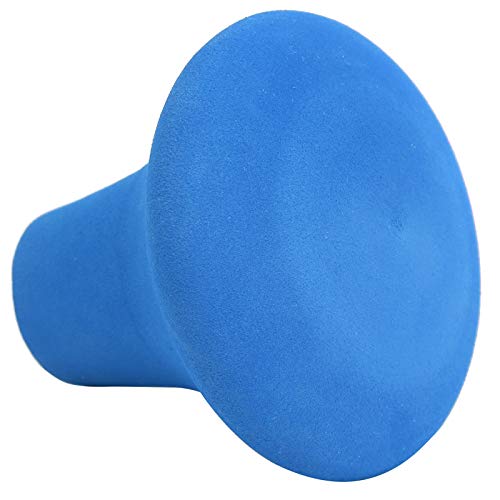 Dilwe Fishing Rod Butt Cover, Portable EVA Spherical Belly Top, Fishing Rod Butt Stand Holder Carrier Equipment(Blue)